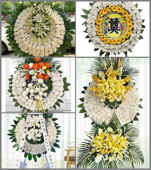 山东青岛平度市旧店镇高家流河村花圈速递