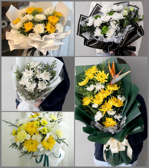 山东青岛平度市旧店镇高家流河村白事花束代送